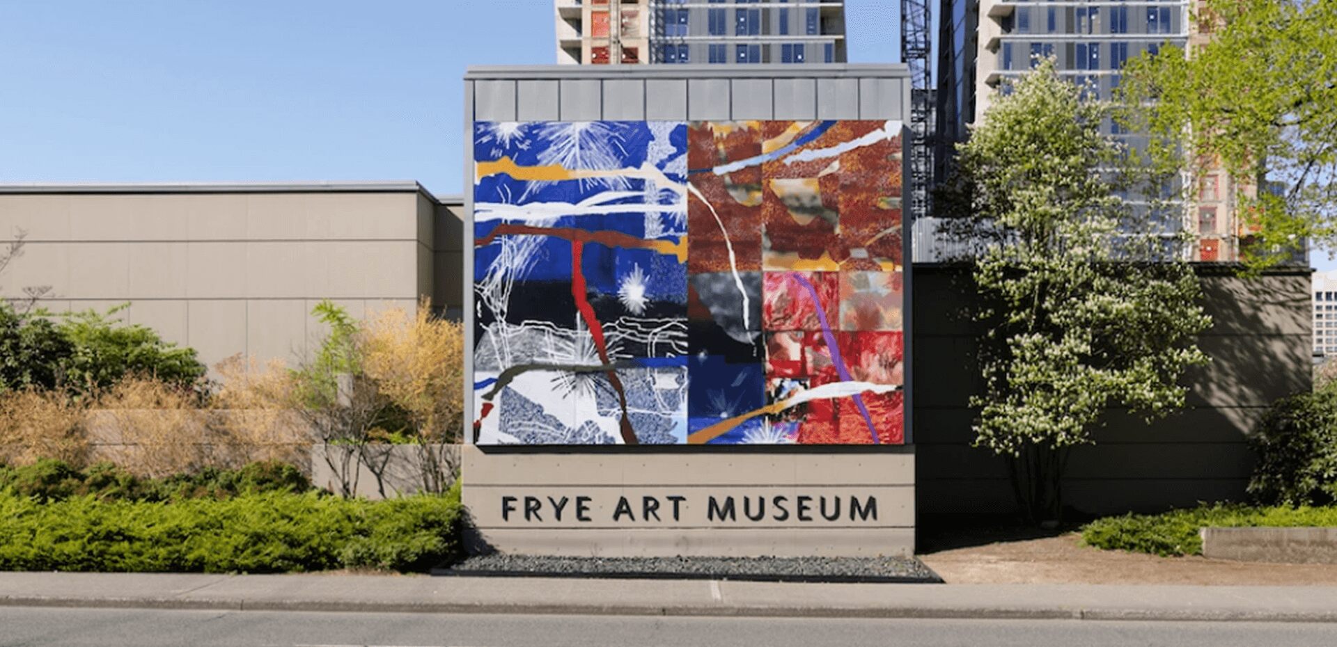 the outside of the frye art museum