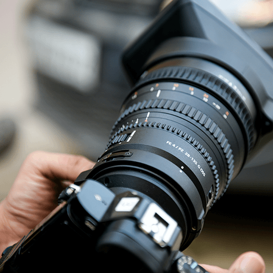 a closeup image of a camera