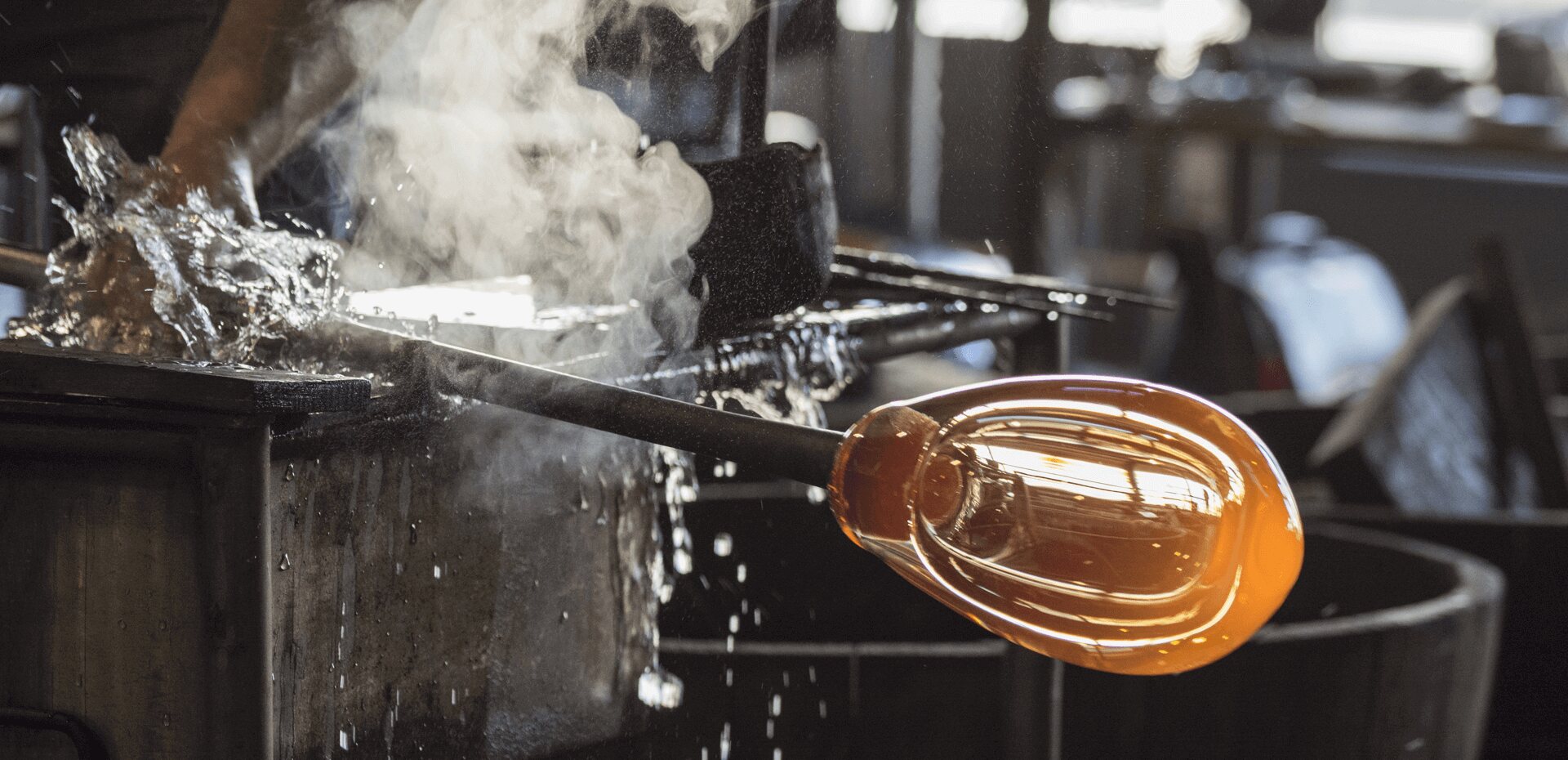 the glassblowing process