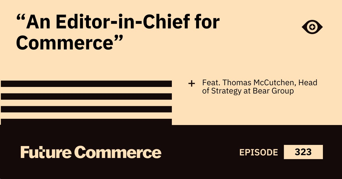 "An Editor-in-Chief" for Commerce"