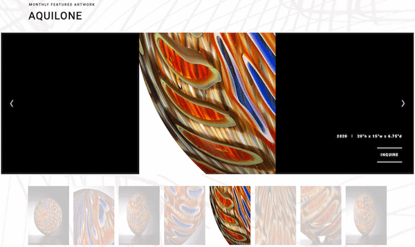 An example of the image effects module on the lino website